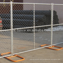 Hot sale America galvanized chain link temporary fence / Haotian remoable fence panels in China